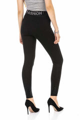 WR141 Women's leggings with a great glitter waistband