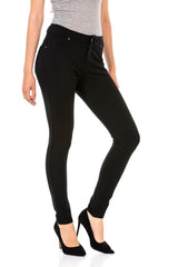 WR143 Women's fabric trousers in a fashionable cut
