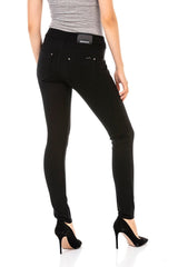 WR143 Women's fabric trousers in a fashionable cut