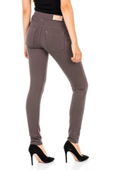 WR144 Women's fabric trousers in a fashionable cut