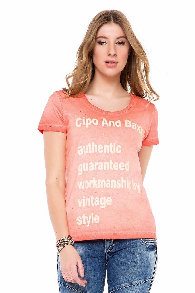 WT223 women's t-shirt with a vintage look