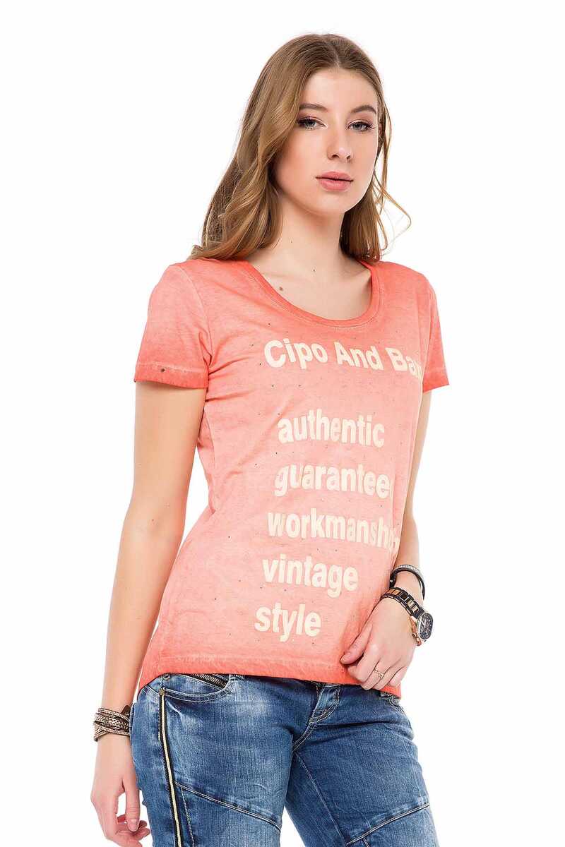 WT223 women's t-shirt with a vintage look