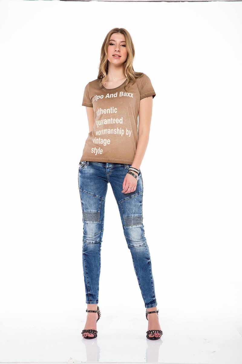 WT223 women's t-shirt with a vintage look