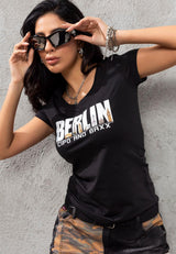 WT259 Women's T-shirt with exceptional Berlin print