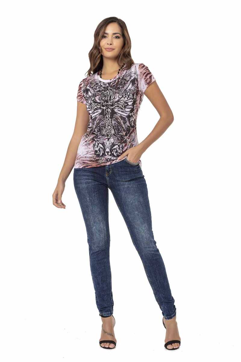 WT329 Women's T-shirt in an extravagant look