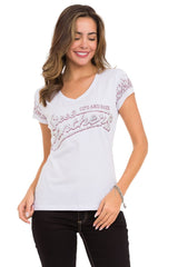 WT337 Women's glitter-look T-shirt