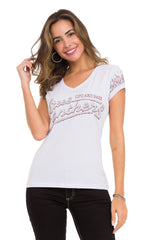 WT337 Women's glitter-look T-shirt