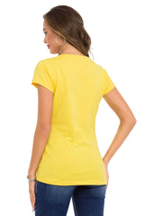 WT341 Women's T-shirt with shiny stone angel