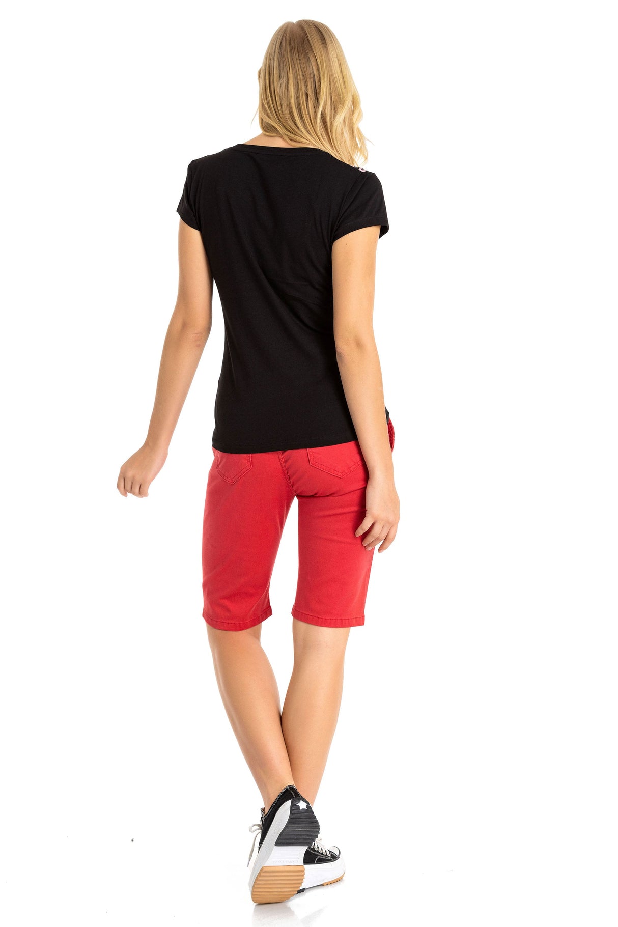WT341 Women's T-shirt with shiny stone angel