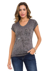 WT344 Women's T-shirt with eye-catching print