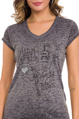 WT344 Women's T-shirt with eye-catching print