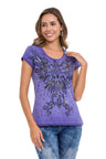 WT345 Women's T-shirt with fashionable front print