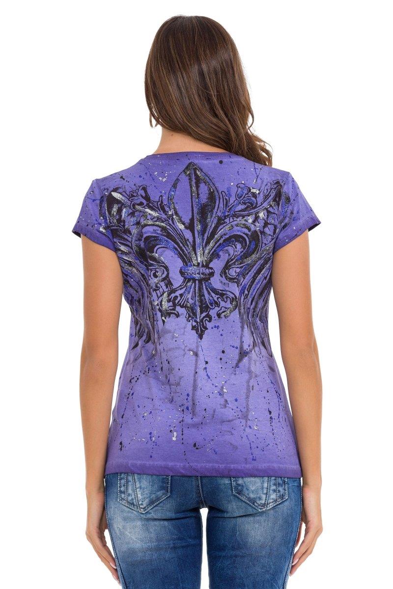 WT345 Women's T-shirt with fashionable front print