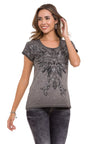 WT345 Women's T-shirt with fashionable front print