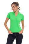 WT361 Women's T-shirt with classic polo collar