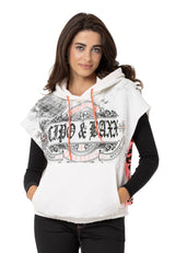 WT374 Women's T-Shirt Zero Sleeve Hooded