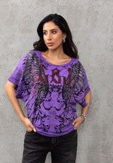 WT377 Women's T-shirt with large print