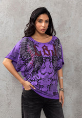 WT377 Women's T-shirt with large print