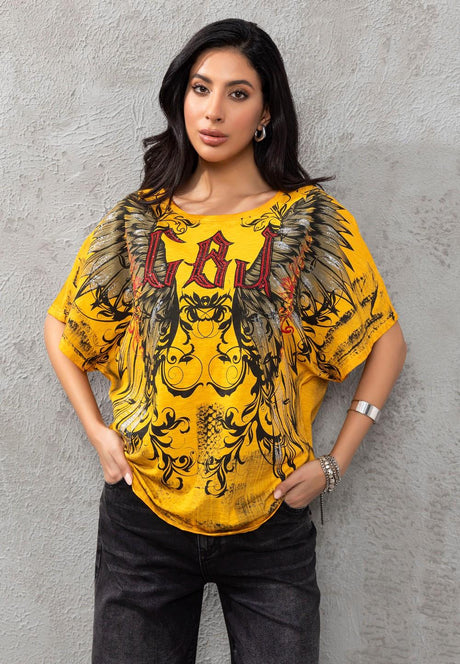 WT377 Women's T-shirt with large print