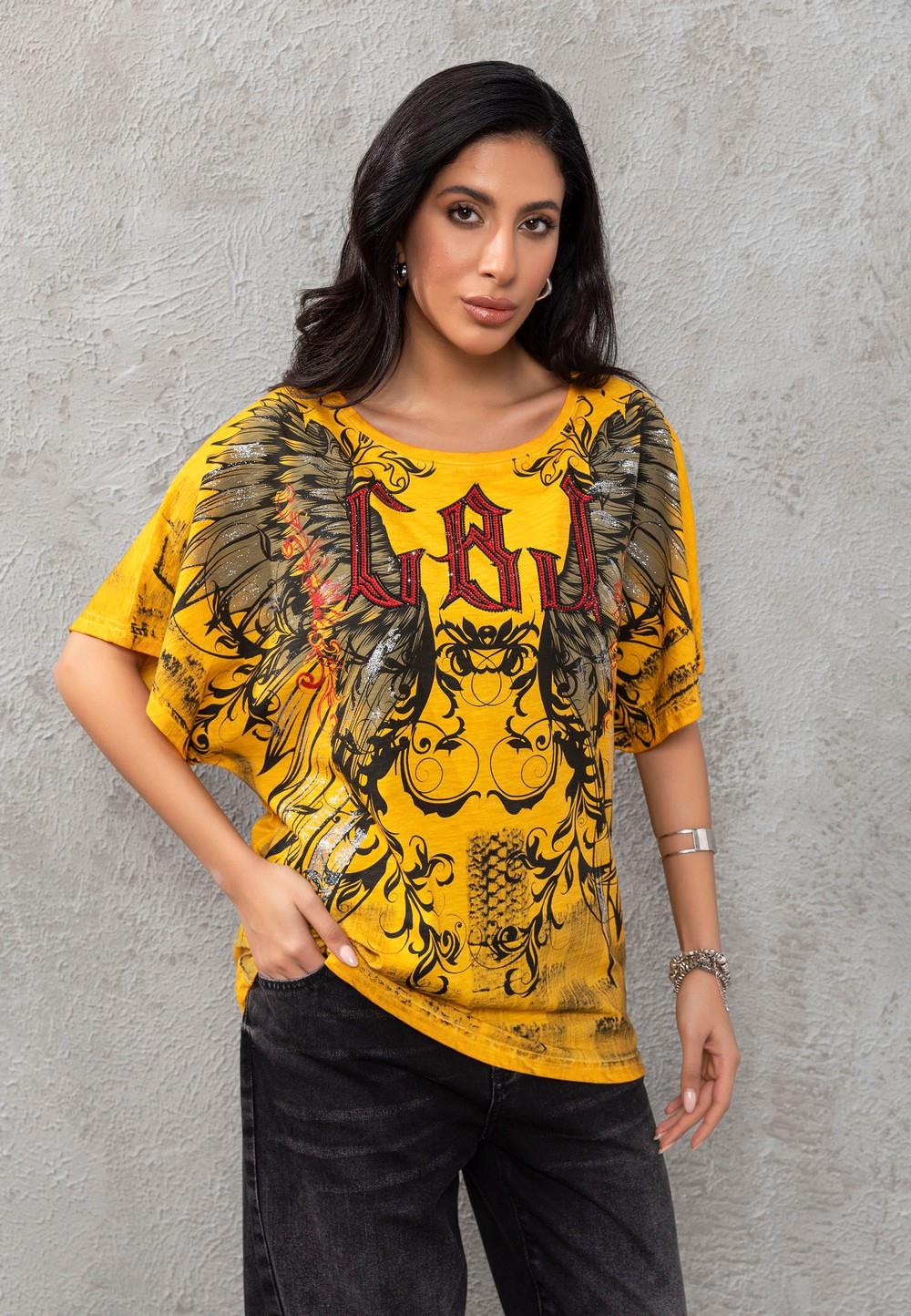 WT377 Women's T-shirt with large print