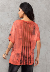 WT377 Women's T-shirt with large print