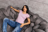 WT396 – Blue, round neck, front print “There is Beauty in Simplicity”, casual fit