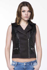 WW101 Women's sleeveless vest with side zipper