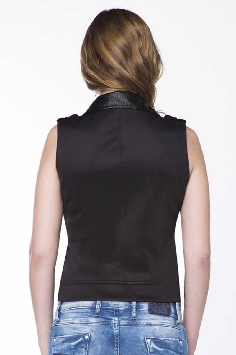 WW101 Women's sleeveless vest with side zipper