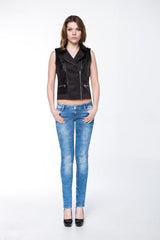 WW101 Women's sleeveless vest with side zipper