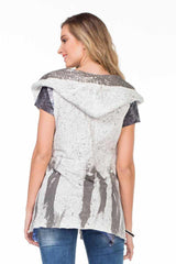 WW111 Women's Softshell Vest in Sequin Design