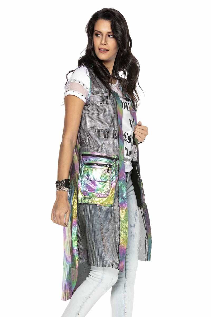 WW119 women's softshell vest in a modern mesh design