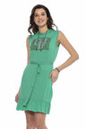 WY136 Women's Dress with Hood