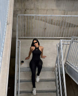 WY179 Jumpsuit tight-fitting with cut-outs