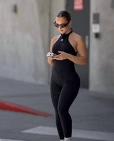 WY179 Jumpsuit tight-fitting with cut-outs
