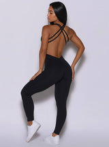WY181 Jumpsuit tight-fitting with cut-outs