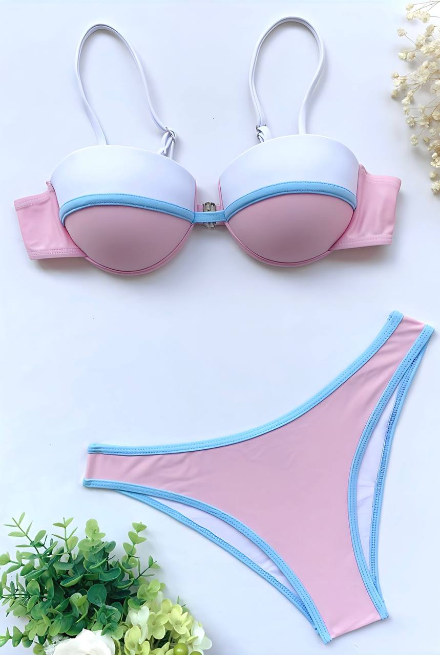 WY190 Bikini set with underwire bikini top