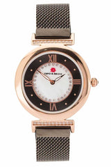 WZ105 Ladies' Watch Gold Mesh Band Stone Steel